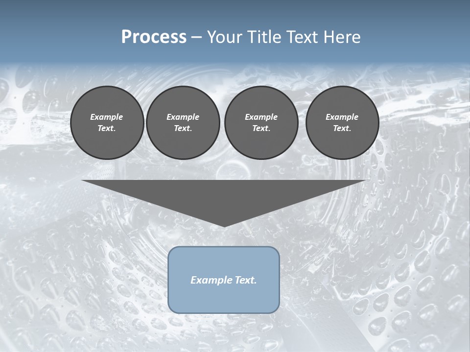 A Close Up Of A Washing Machine With Water On It PowerPoint Template