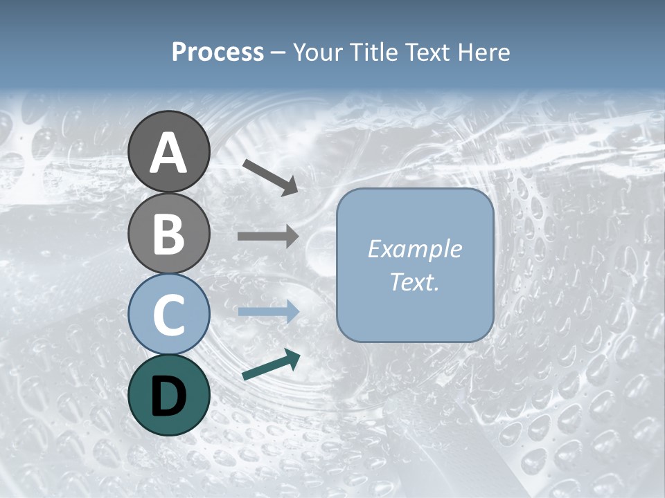 A Close Up Of A Washing Machine With Water On It PowerPoint Template