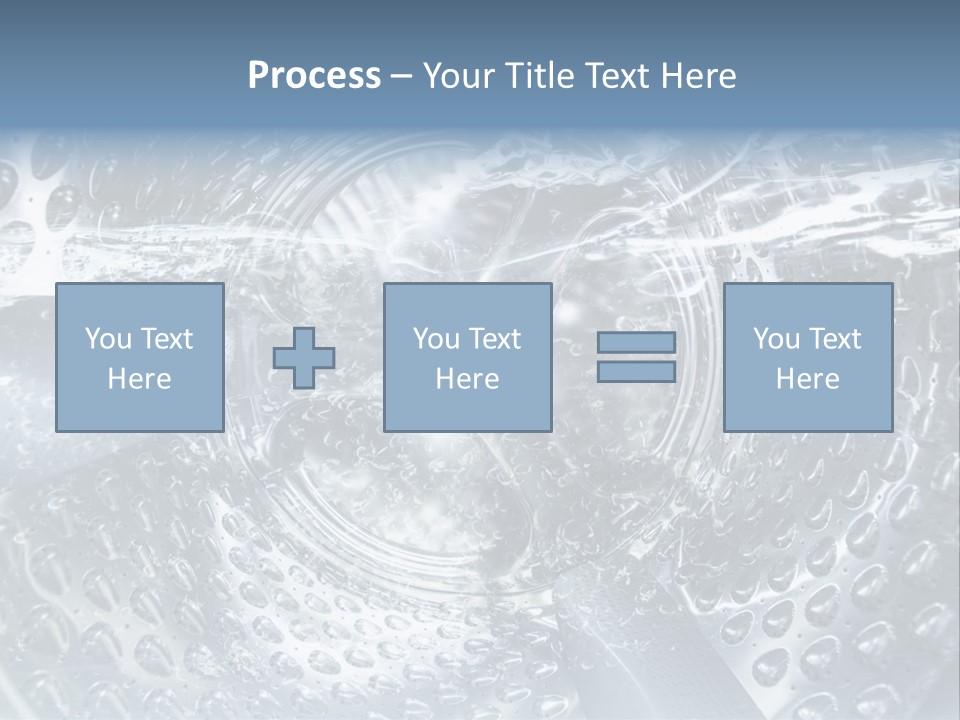 A Close Up Of A Washing Machine With Water On It PowerPoint Template