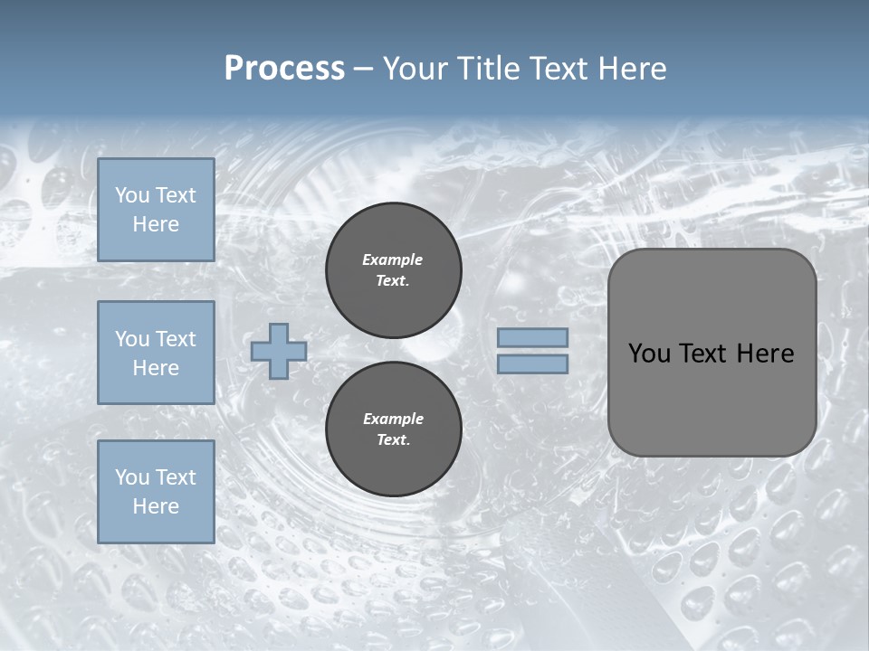 A Close Up Of A Washing Machine With Water On It PowerPoint Template
