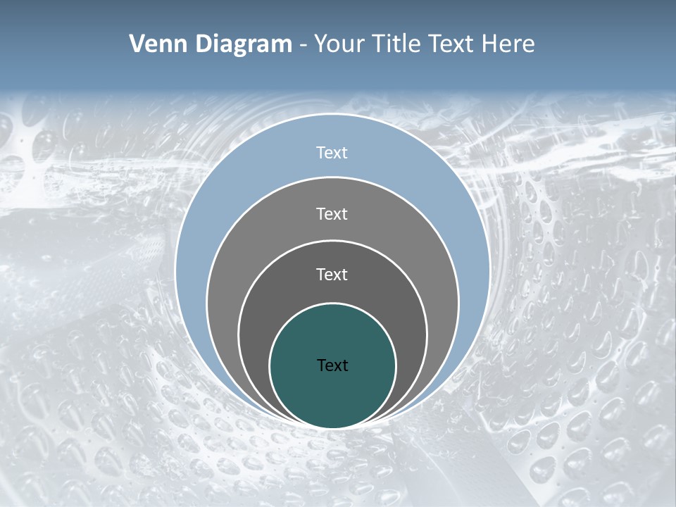 A Close Up Of A Washing Machine With Water On It PowerPoint Template