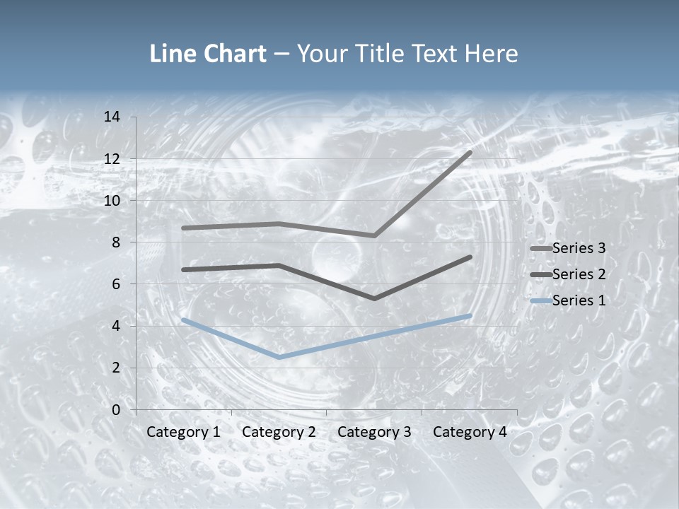 A Close Up Of A Washing Machine With Water On It PowerPoint Template