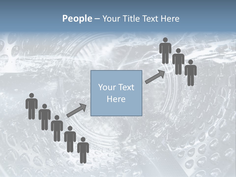 A Close Up Of A Washing Machine With Water On It PowerPoint Template