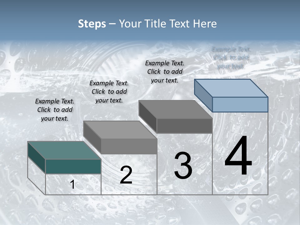 A Close Up Of A Washing Machine With Water On It PowerPoint Template