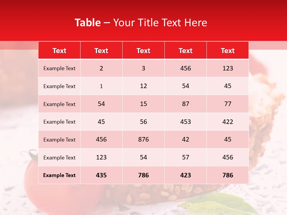 A Piece Of Bread With Meat And Tomatoes On It PowerPoint Template