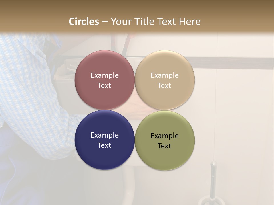 A Man Fixing A Toilet In A Bathroom PowerPoint Template