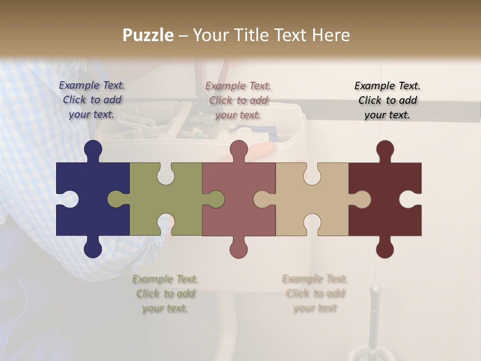A Man Fixing A Toilet In A Bathroom PowerPoint Template