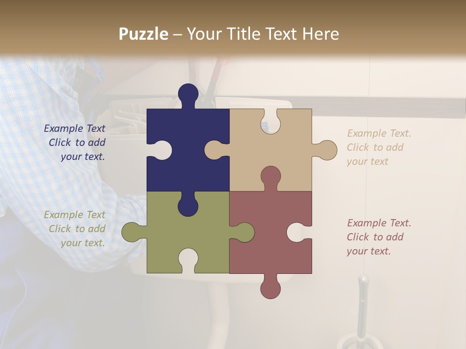 A Man Fixing A Toilet In A Bathroom PowerPoint Template