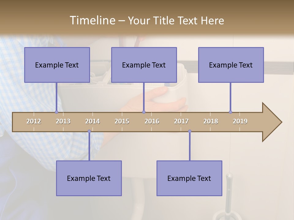 A Man Fixing A Toilet In A Bathroom PowerPoint Template