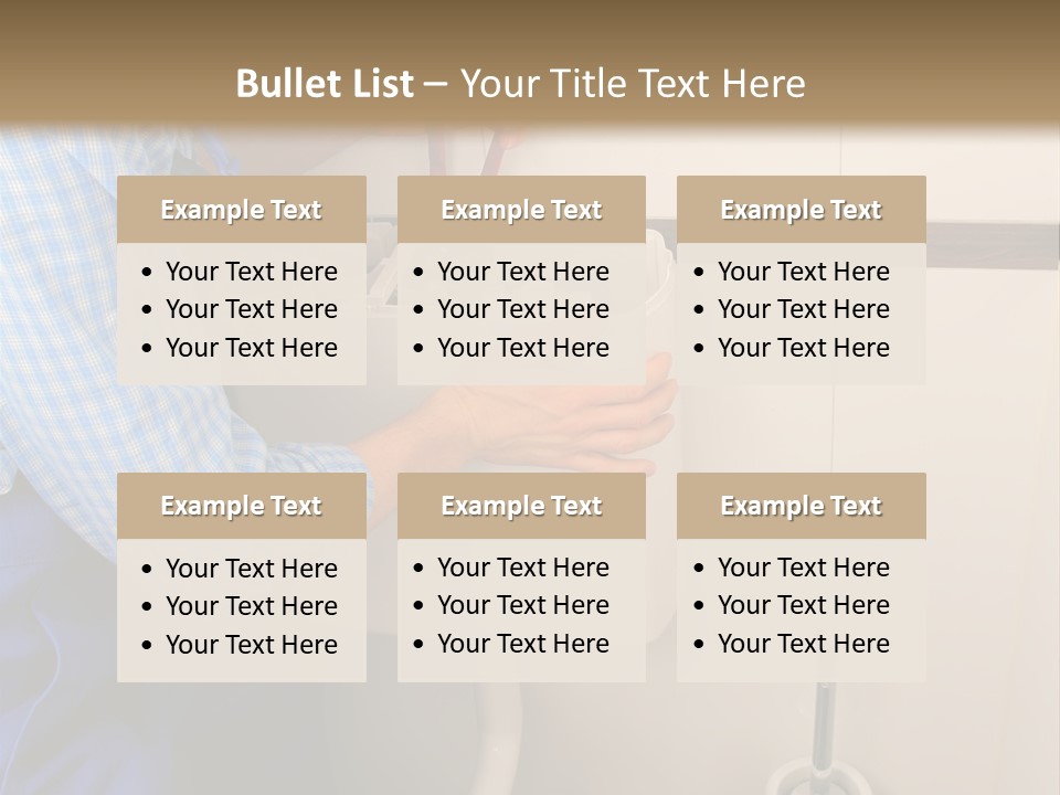 A Man Fixing A Toilet In A Bathroom PowerPoint Template