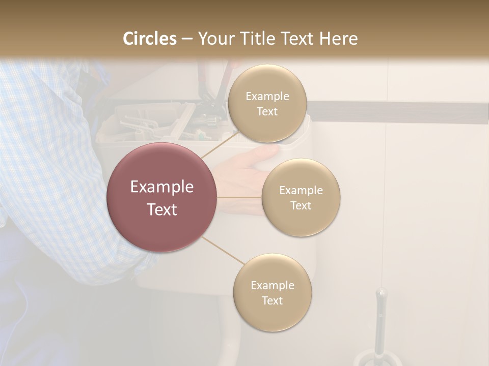 A Man Fixing A Toilet In A Bathroom PowerPoint Template