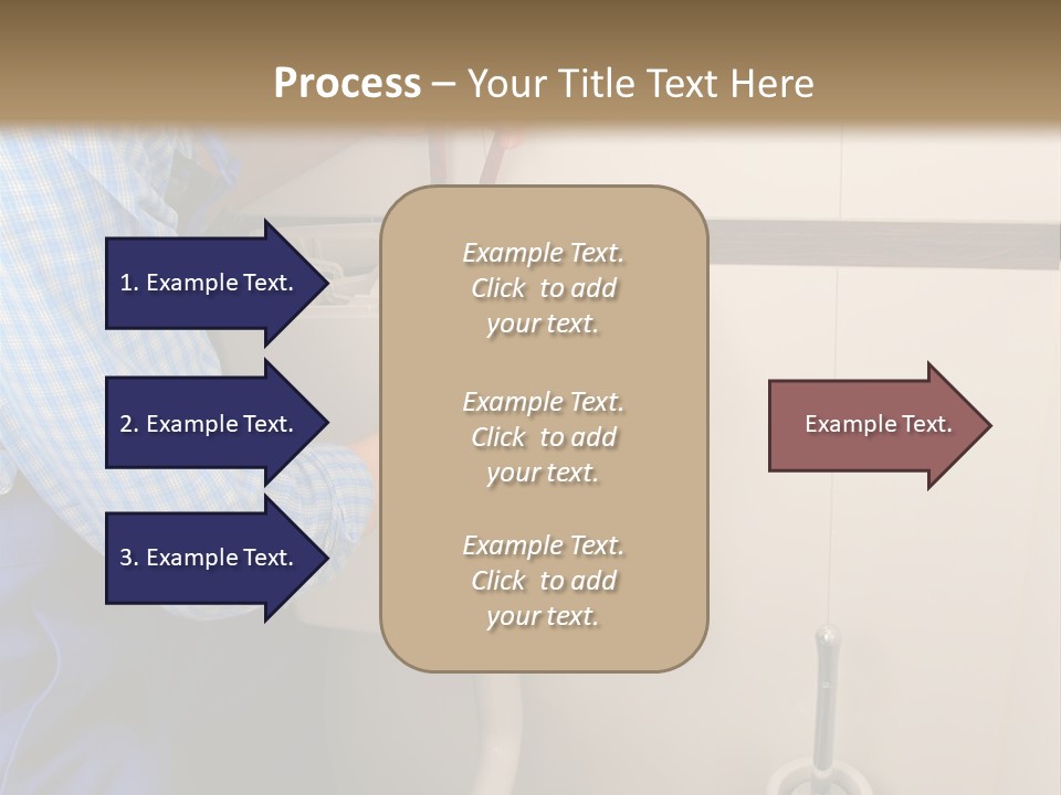 A Man Fixing A Toilet In A Bathroom PowerPoint Template