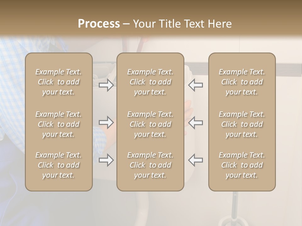 A Man Fixing A Toilet In A Bathroom PowerPoint Template