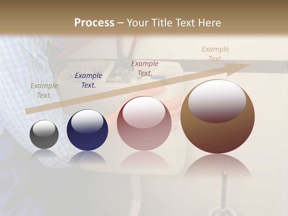 A Man Fixing A Toilet In A Bathroom PowerPoint Template
