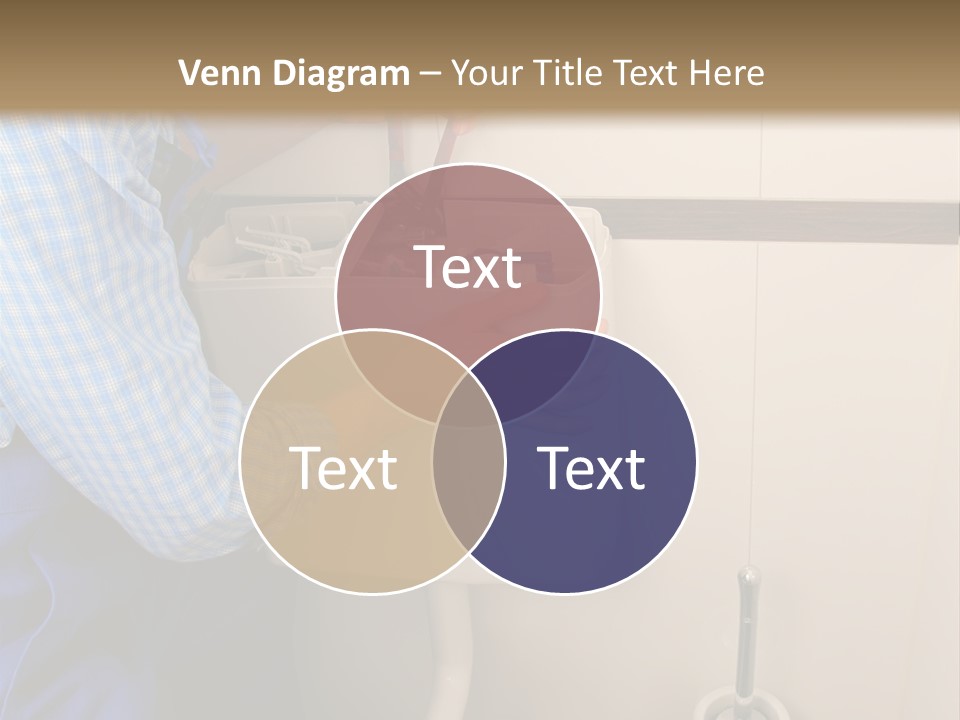 A Man Fixing A Toilet In A Bathroom PowerPoint Template