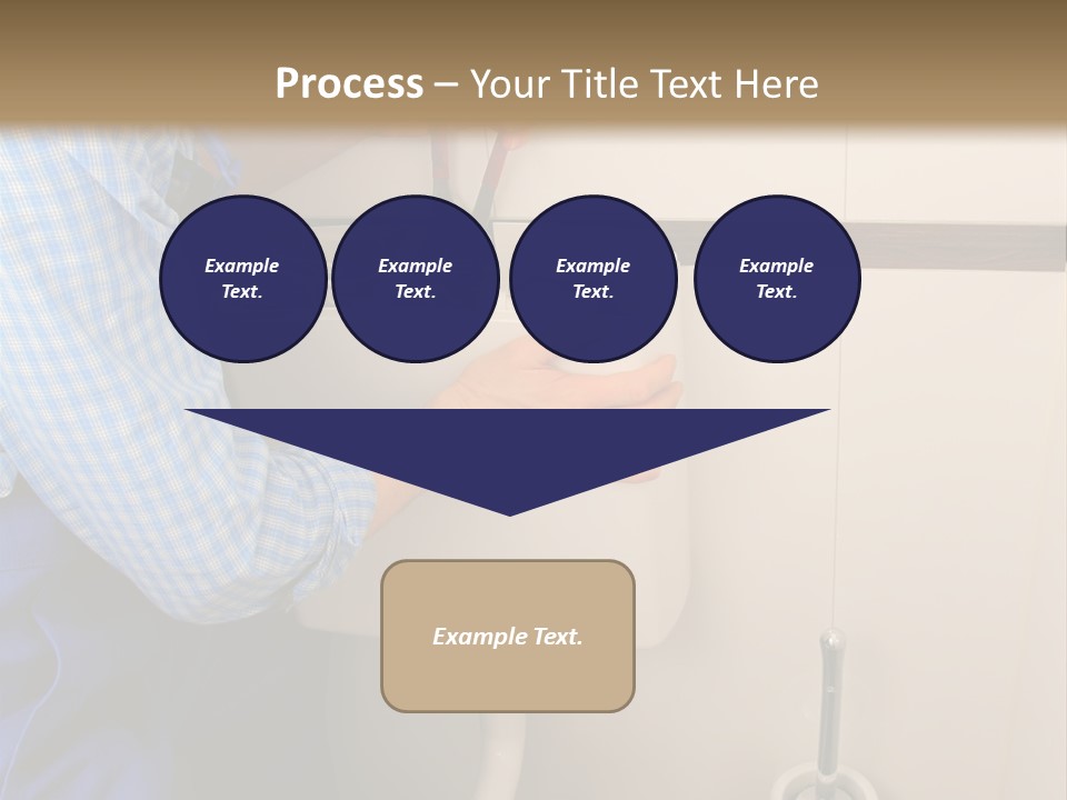 A Man Fixing A Toilet In A Bathroom PowerPoint Template