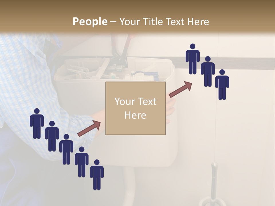 A Man Fixing A Toilet In A Bathroom PowerPoint Template