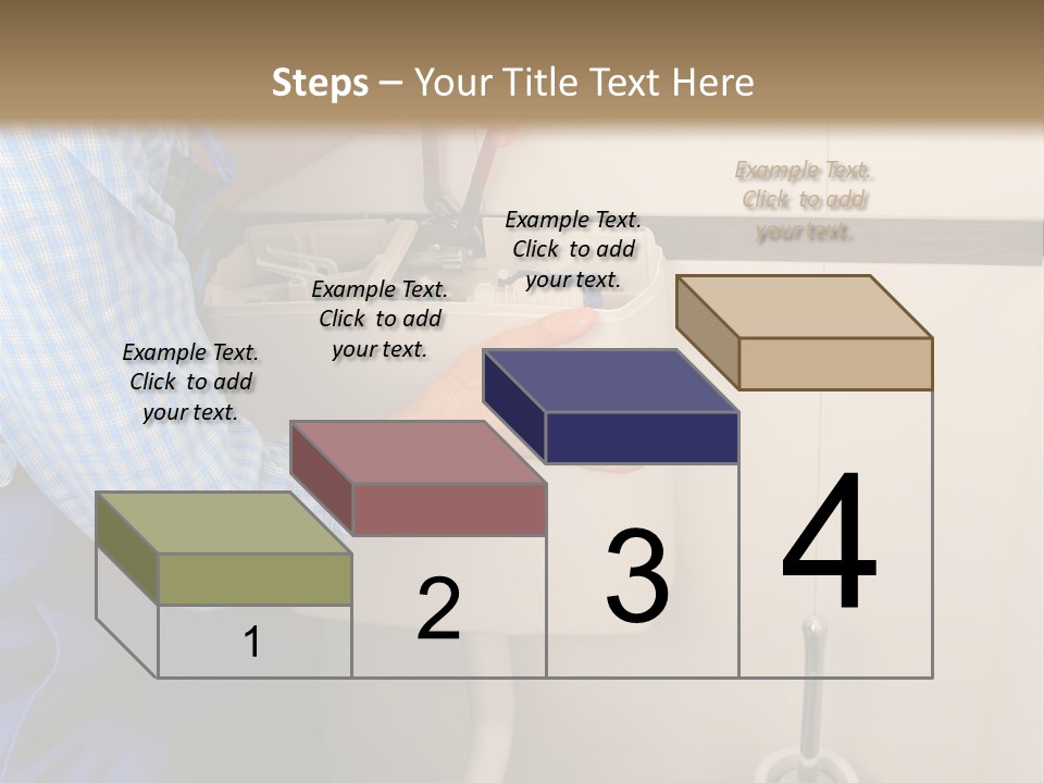 A Man Fixing A Toilet In A Bathroom PowerPoint Template