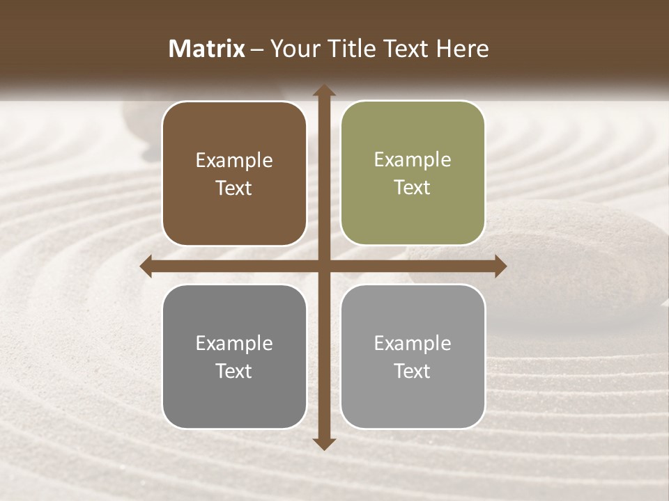 Two Rocks Sitting On Top Of A Sandy Area PowerPoint Template