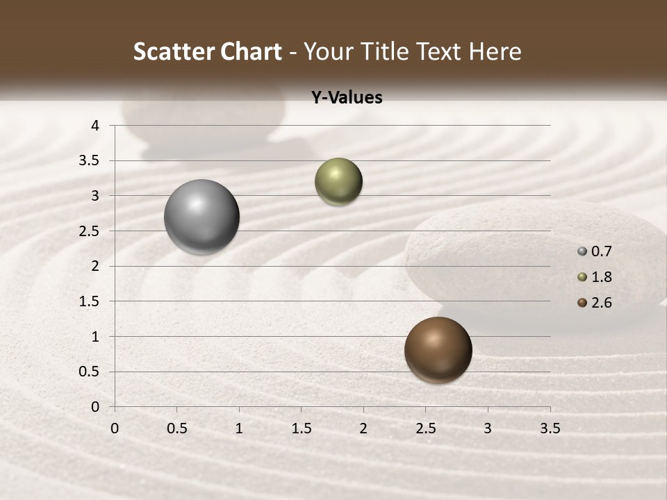 Two Rocks Sitting On Top Of A Sandy Area PowerPoint Template