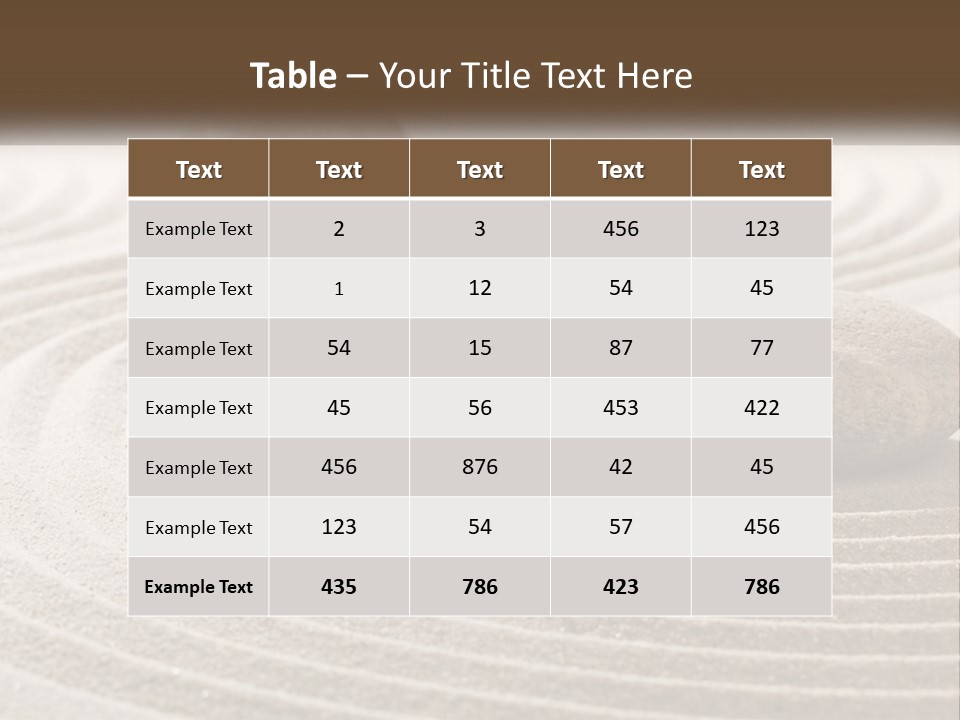 Two Rocks Sitting On Top Of A Sandy Area PowerPoint Template