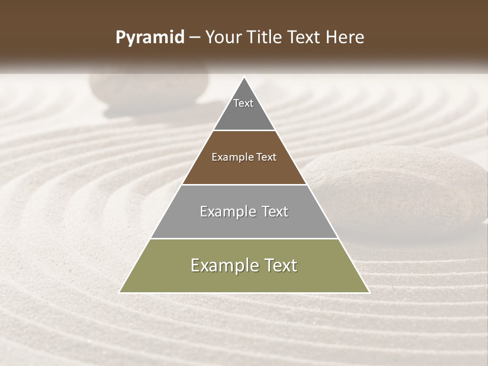 Two Rocks Sitting On Top Of A Sandy Area PowerPoint Template