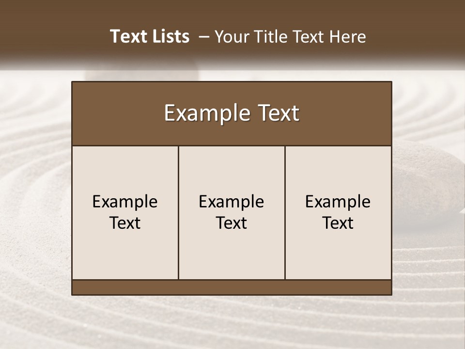 Two Rocks Sitting On Top Of A Sandy Area PowerPoint Template