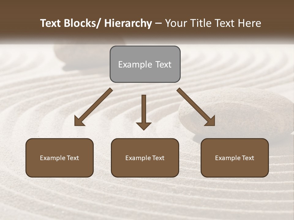 Two Rocks Sitting On Top Of A Sandy Area PowerPoint Template