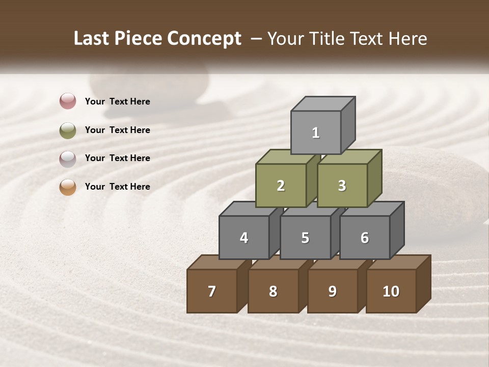 Two Rocks Sitting On Top Of A Sandy Area PowerPoint Template