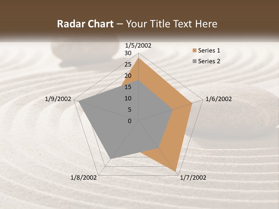 Two Rocks Sitting On Top Of A Sandy Area PowerPoint Template