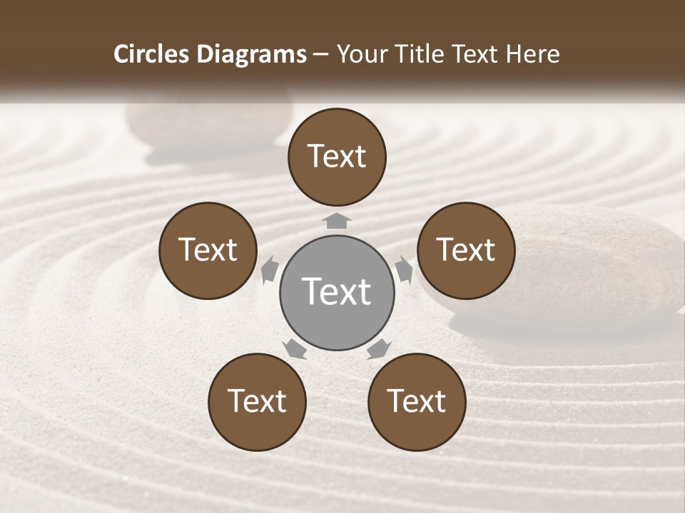 Two Rocks Sitting On Top Of A Sandy Area PowerPoint Template