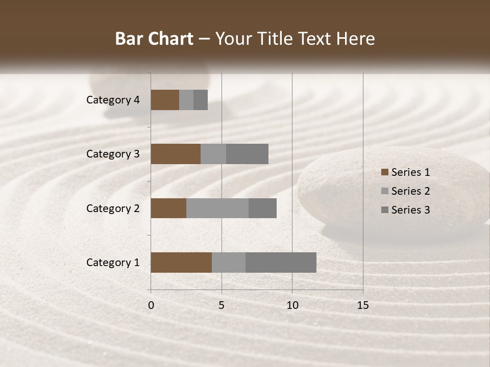 Two Rocks Sitting On Top Of A Sandy Area PowerPoint Template