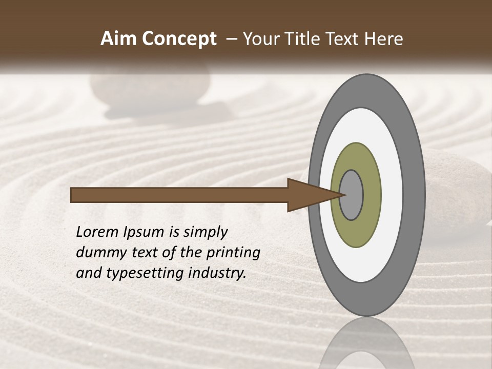 Two Rocks Sitting On Top Of A Sandy Area PowerPoint Template