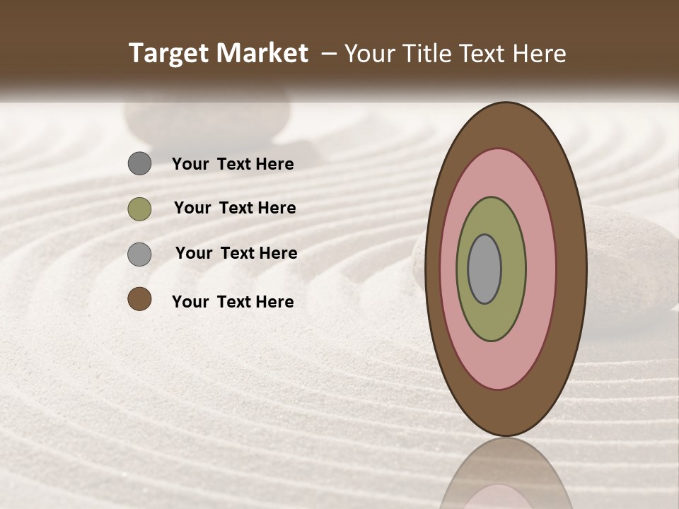 Two Rocks Sitting On Top Of A Sandy Area PowerPoint Template