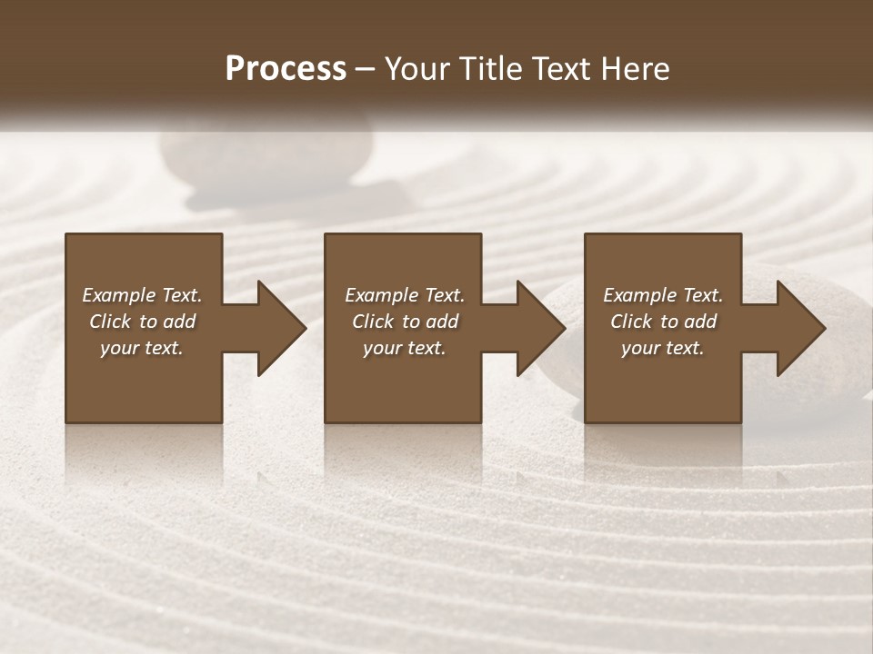 Two Rocks Sitting On Top Of A Sandy Area PowerPoint Template