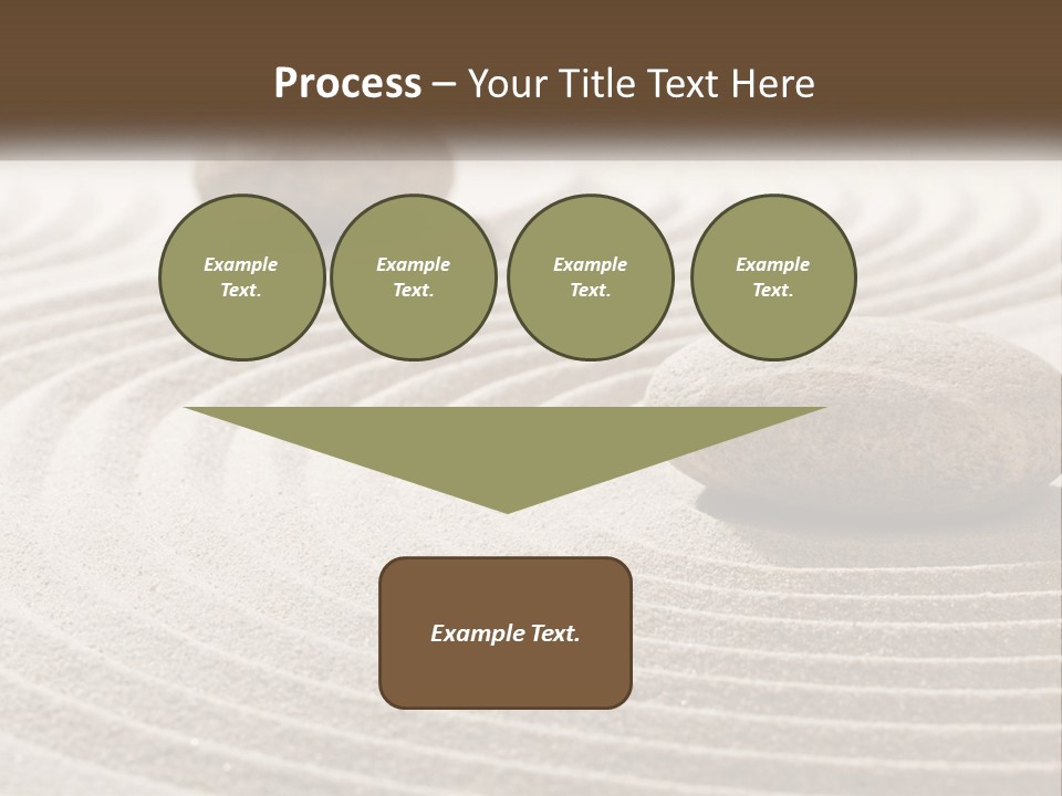 Two Rocks Sitting On Top Of A Sandy Area PowerPoint Template