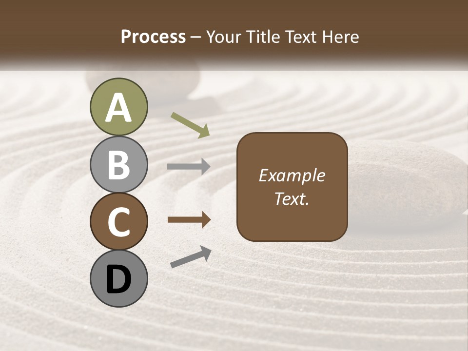 Two Rocks Sitting On Top Of A Sandy Area PowerPoint Template
