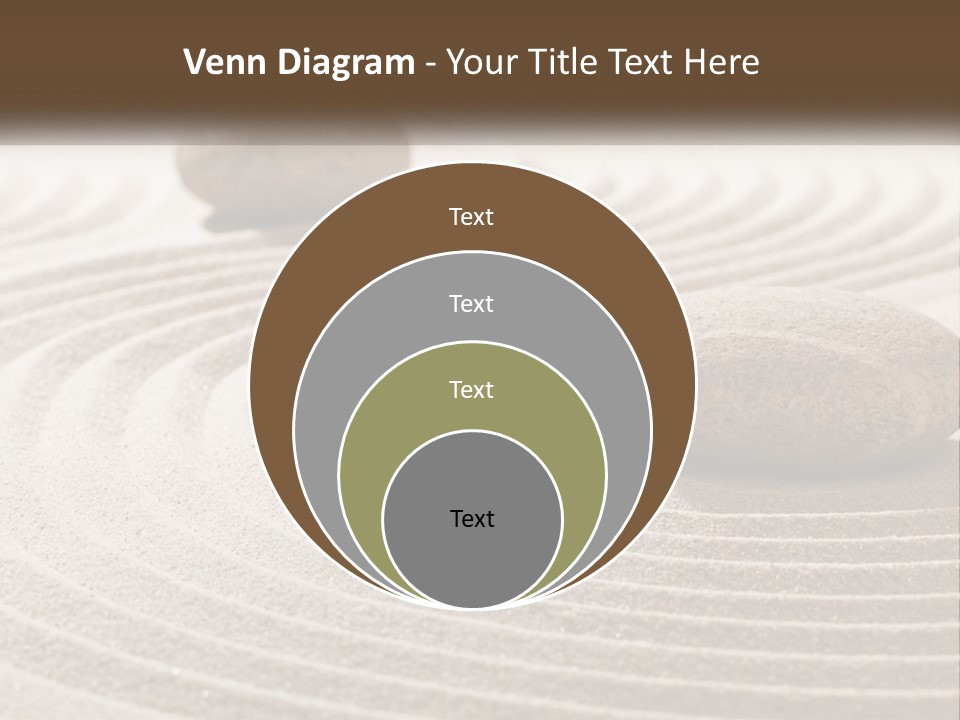 Two Rocks Sitting On Top Of A Sandy Area PowerPoint Template
