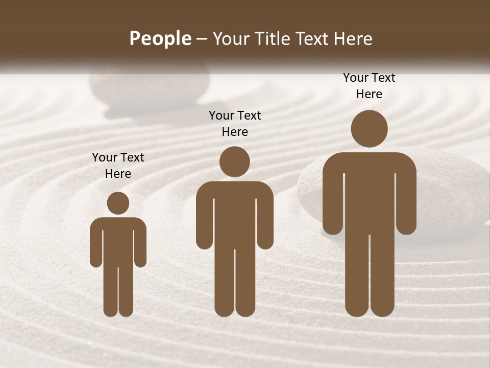 Two Rocks Sitting On Top Of A Sandy Area PowerPoint Template