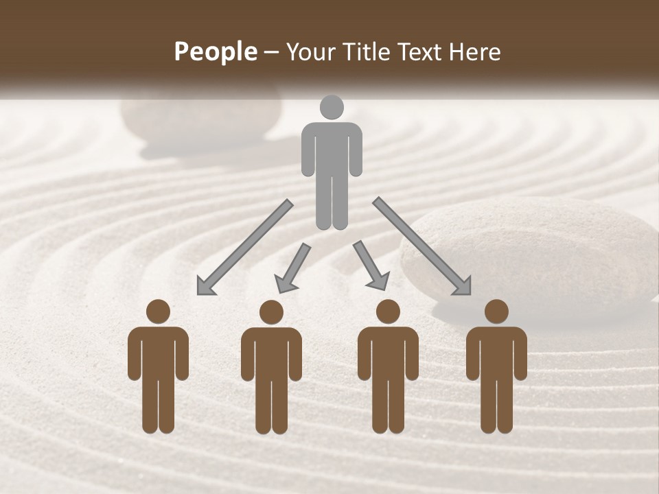 Two Rocks Sitting On Top Of A Sandy Area PowerPoint Template