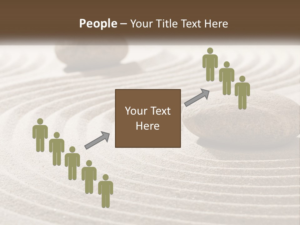 Two Rocks Sitting On Top Of A Sandy Area PowerPoint Template