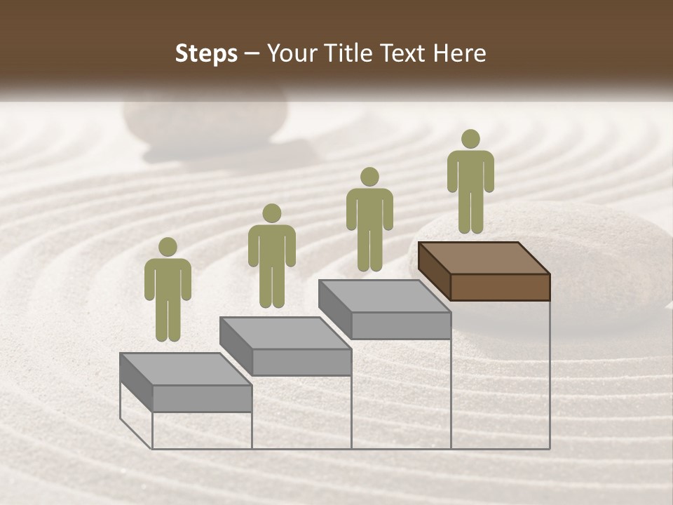 Two Rocks Sitting On Top Of A Sandy Area PowerPoint Template