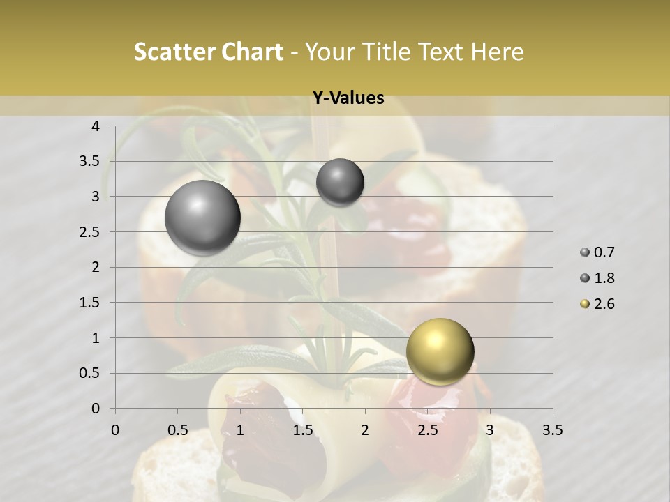 A Long Line Of Appetizers On A Table PowerPoint Template