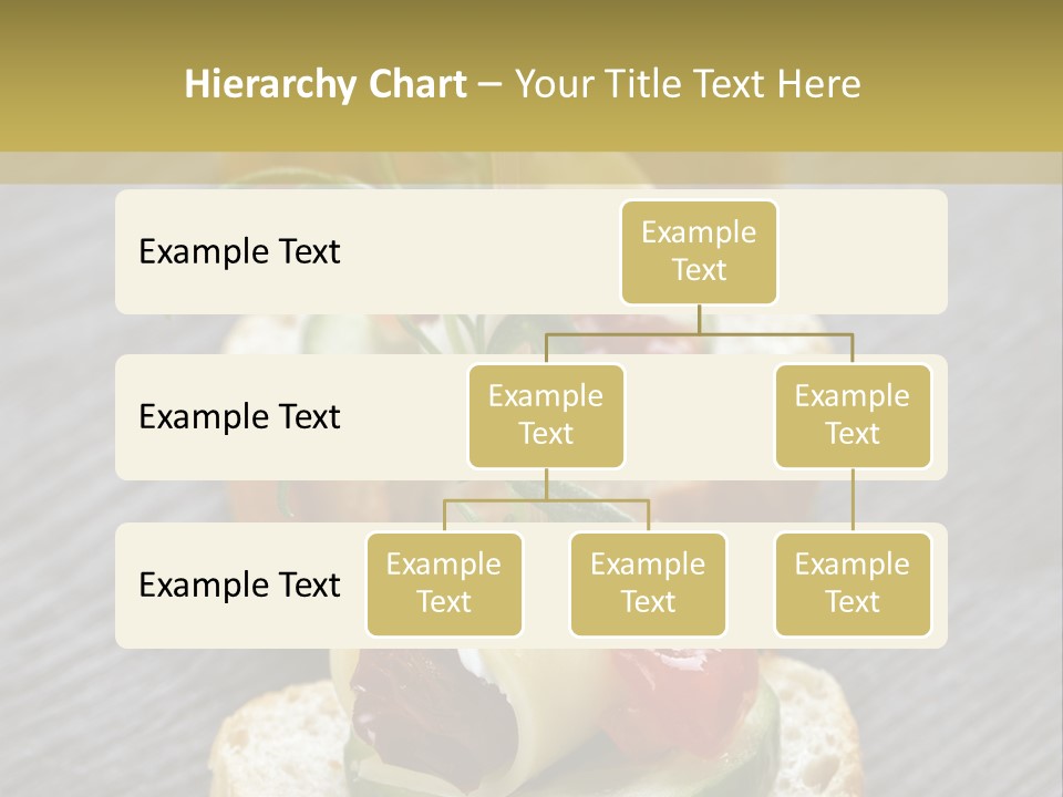 A Long Line Of Appetizers On A Table PowerPoint Template