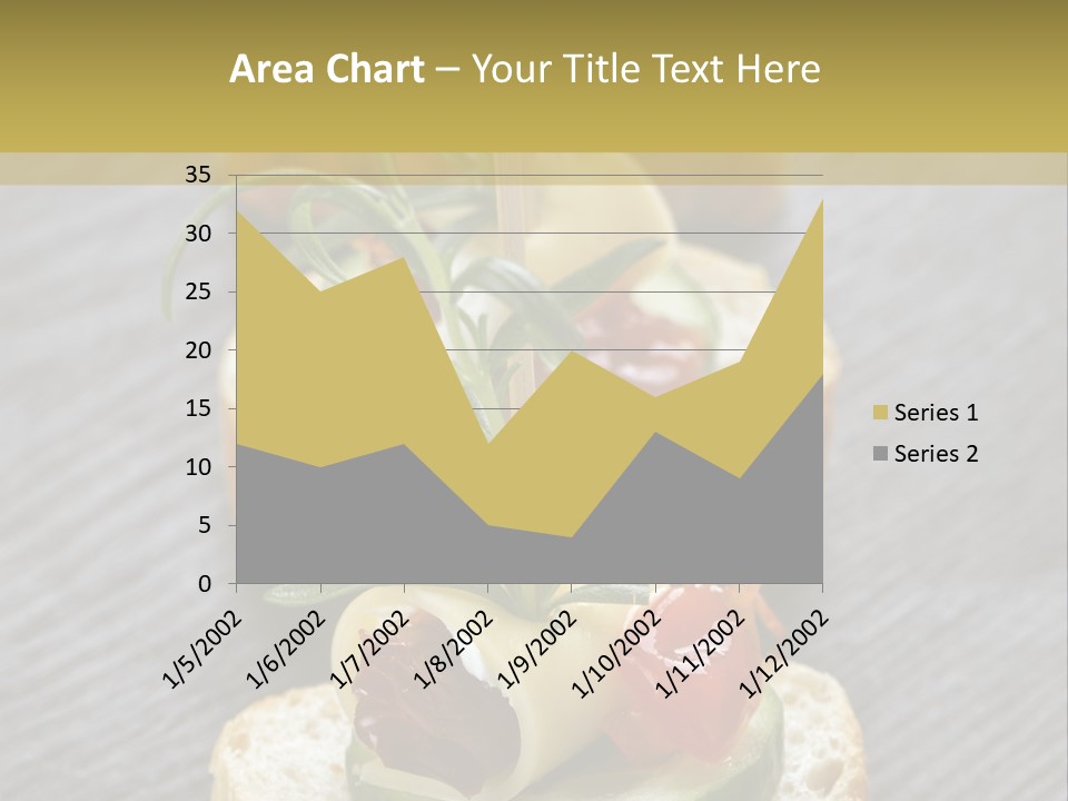 A Long Line Of Appetizers On A Table PowerPoint Template