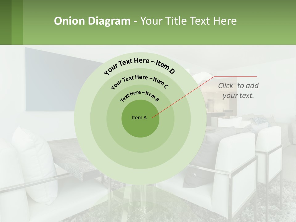 A Dining Room Table With Chairs And A Vase Of Flowers PowerPoint Template