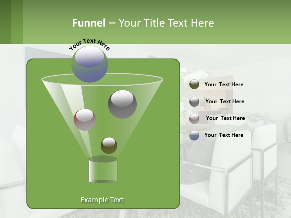 A Dining Room Table With Chairs And A Vase Of Flowers PowerPoint Template