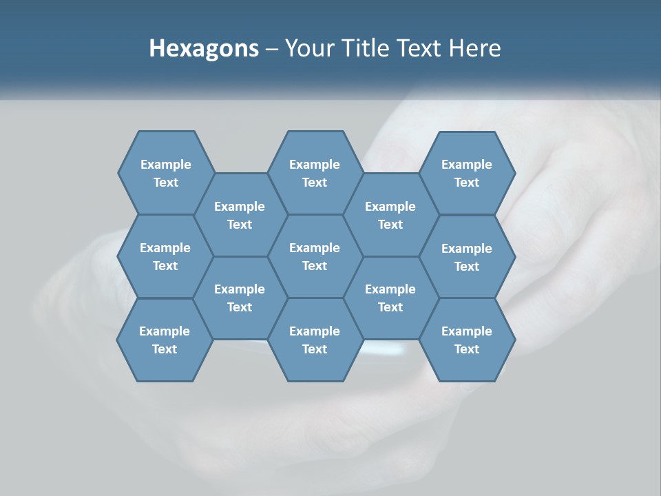 A Man Holding A Cell Phone In His Hand PowerPoint Template