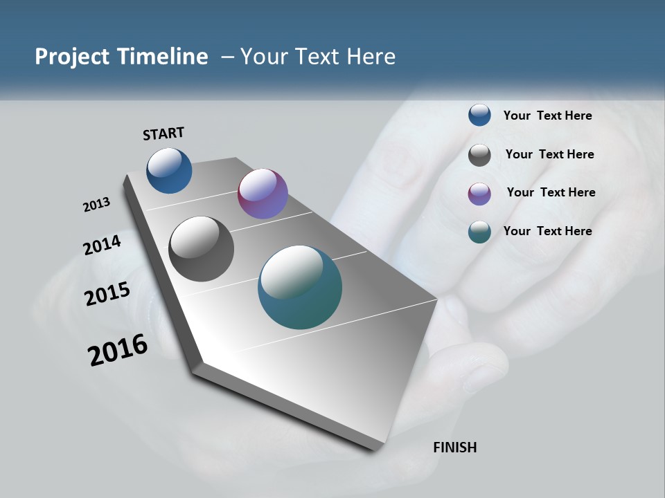 A Man Holding A Cell Phone In His Hand PowerPoint Template