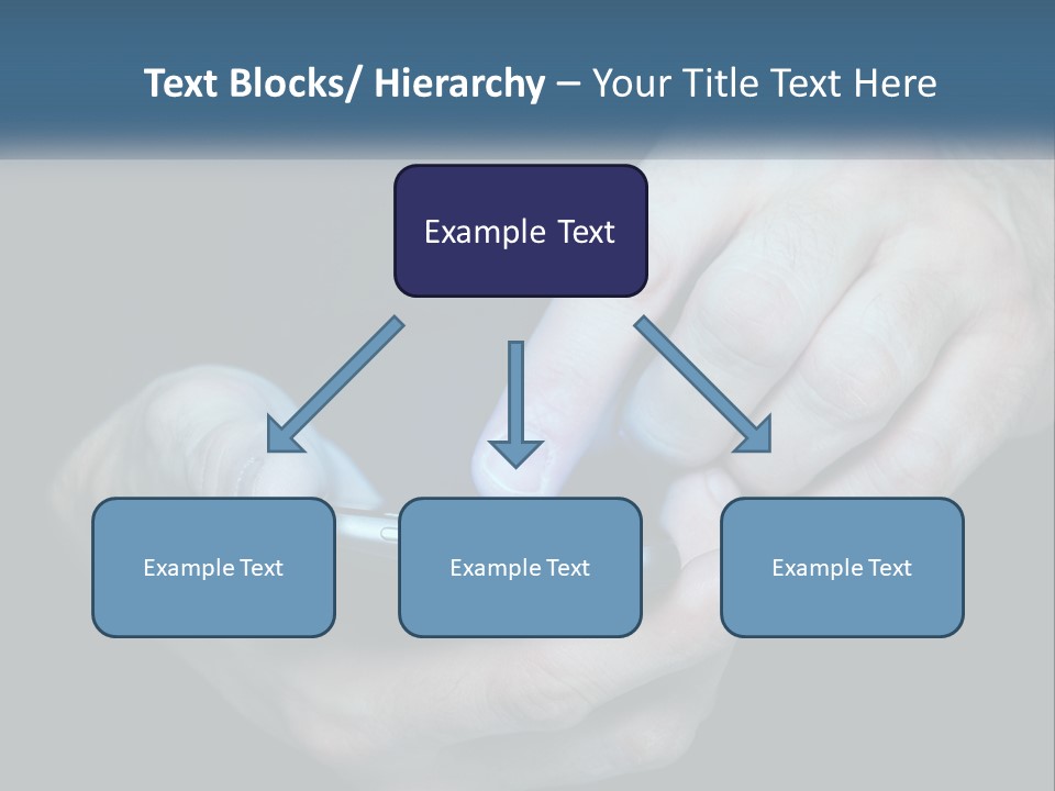 A Man Holding A Cell Phone In His Hand PowerPoint Template